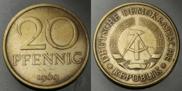 Monnaie Allemagne RDA - 1969 - 20 Pfennig - 50 Pfennig