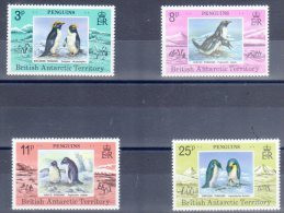 TERRITOIRE ANTARCTIQUE BRITANNIQUE - N°78/81 ** (1979) Manchots - Nuevos