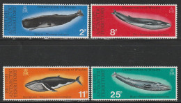 TERRITOIRE ANTARCTIQUE BRITANNIQUE - N°64/7 ** (1977) Cétacés - Unused Stamps