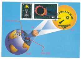 MAX 21 - 2 TOTAL ECLIPSE, Romania - Maximum Card - 1999 - Astrologie