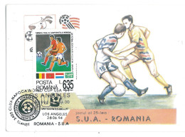 MAX 21 - 7 FOOTBALL, USA-ROMANIA, Romania - Maximum Card - 1994 - 1994 – États-Unis