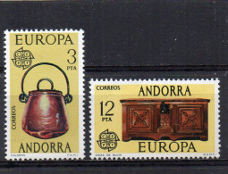 1976 Andorra MI N° 101/102 ** : - MNH - NEUF - POSTFRISCH - POSTFRIS - 1976