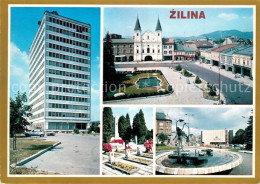 73268672 Zilina Platz Dukla Rathaus Hochhaus Brunnen Friedhof Zilina - Slovaquie