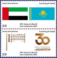 UAE / United Arab Emirates 2021 - MNH - Joint Issue With Kazakhstan / Flags - United Arab Emirates (General)