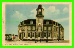 SUDBURY, ONTARIO - POST OFFICE - ANIMATED WITH PEOPLES - TRAVEL IN 1949 - PECO - - Autres & Non Classés