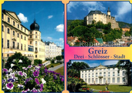 73268239 Greiz Thueringen Drei Schloesser Stadt Unteres Schloss Oberes Schloss S - Greiz