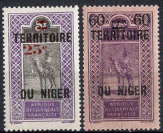 NIGER Timbres-poste N°20* & 21* Neufs Charnières Cote : 2€00 - Ungebraucht