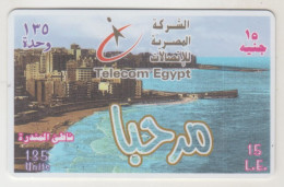 EGYPT - Alexandria Promenade (White Border), Telecom Egypt Prepaid Card ,135 U, Used - Aegypten