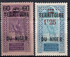 NIGER Timbres-poste N°21* & 24* Neufs Charnières Cote : 2€00 - Nuevos