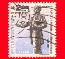 ECUADOR - Usato - 1967 - Dr. Victor Manuel Peńaherrera - Statua - 2.00 - P. Aerea - Equateur