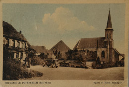 Petersbach (67) Souvenir De - Eglise Et Hotel Zielinger 1954 - Other & Unclassified