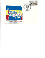 Romania - Occasional Env 1989 -National Philatelic Exhibition "Red Ties With Tricolor" Rm. Valcea - Scouting - Storia Postale