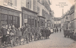 Gonesse – La Rue De L’Église à Midi – Rue Animée  - Gonesse