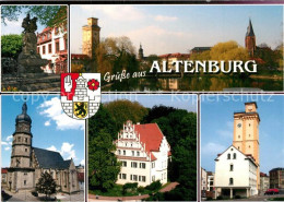 73266092 Altenburg Thueringen Skatbrunnen Kunstturm Bartholomaikirche Rote Spitz - Altenburg