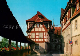 73265937 Kronach Oberfranken Wehrgang Altstadt Fachwerkhaeuser Kronach Oberfrank - Kronach