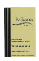 Carte De Visite RESTAURANT BAR BRASSERIE - Fruits De Mer - BELHARRA  - 40130 Capbreton - - Other & Unclassified