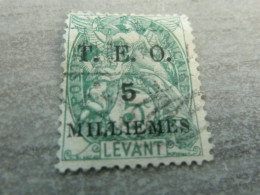 Type Blanc - T.e.o. - Syrie - Levant - 5 Millièmes S. 5c. - Yt 5 - Vert - Oblitéré - Année 1919 - - Gebruikt