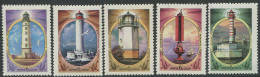 Soviet Union:Russia:USSR:Unused Stamps Serie Lighthouses, Hersonesski, Vorontsovski, Temrjukski, 1982, MNH - Faros
