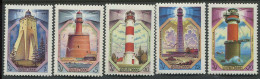 Soviet Union:Russia:USSR:Unused Stamps Serie Lighthouses, Kõpu, Keri, Stirsudden, Tahkuna, Tallinn, 1983, MNH - Faros