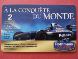 Grand Prix Formule 1 Rothmans Williams Renault F1 Canada Telecom Network CTN No N° (BF1217 - Automobili