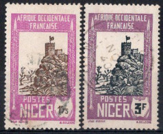 NIGER Timbres-poste N°47A & 49 Oblitérés Cote : 4€75 - Gebraucht