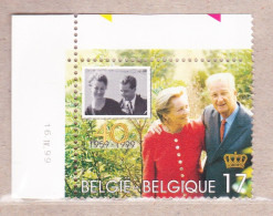 1999 Nr 2828** Drukdatum.40 Jaar Koninklijk Huwelijk. - Dated Corners