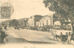 Reproduction CPA - 06 Nice - La Gare - En 1900 - CPM Format CPA - Voir Scans Recto-Verso - Ferrocarril - Estación