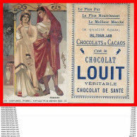 CHROMOS. Chocolat  LOUIT.  Costumes De Romains...H590 - Louit