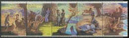 Soviet Union:Russia:USSR:Unused Stamps Strip J.F.Cooper 5 Books, 1989, MNH - Fairy Tales, Popular Stories & Legends