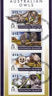 CHCT79 - Australian Owls, Birds, Nature, Fauna, Stamp Mini Sheet, Used CTO, 2015, Solomon Islands - Sonstige - Afrika