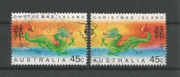 Christmas Island 2000 Year Of The Dragon Y.T. 473/474 (0) - Christmas Island