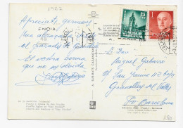 3853   Postal  Valencia 1967 Sello Plan Sur - Briefe U. Dokumente