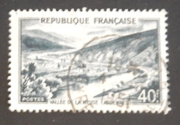 FRANCE YT 842 A OBLITERE "VALLEE DE LA MEUSE" ANNÉES 1949 - Oblitérés