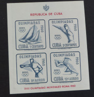 Kuba Block 18 Olympic Summer Games Rome, Sport   **  MNH   #6455 - Blocks & Sheetlets