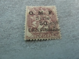 Type Blanc - O.m.f. - Syrie - 50c. S. 2c. - Yt 46 - Brun-lilas - Oblitéré - Année 1920 - - Gebraucht