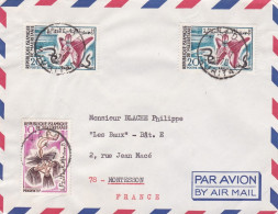 MAURITANIE -1970- Lettre KAEDI  à MONTESSON -78 (France)...timbres Divers    ...cachet - Mauretanien (1960-...)