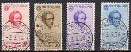 Italia U  368/371 (o) Usado 1935 - Usados