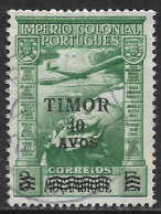 Timor – 1946 Império Colonial Português Surcharged Over Mocambique 40 Avos Over 3 E. Used Stamp - Timor