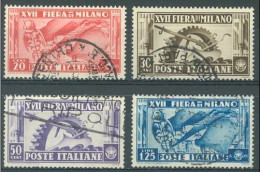 Italia U  374/377 (o) Usado 1936 - Usati