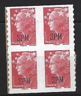 SPM - Saint Pierre Et Miquelon 960 ** 4 Exemplaires (autocollant Issu De Carnet) - Unused Stamps
