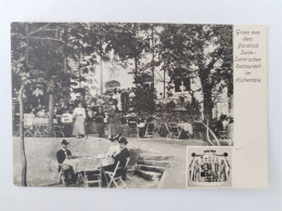 Gruss Aus Dem Fürstlich Salm-Salmschen Restaurant Im Huttental, Bad Kreuznach, 1910 - Bad Kreuznach