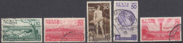 Italia U  378/382 (o) Usado 1936 - Gebraucht