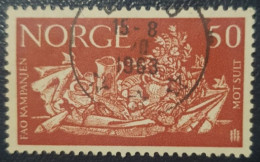Norway 50 Used Stamp 1963 Against Hunger - Oblitérés