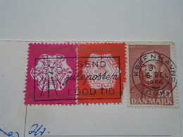 D201695   New Year Card  Bonne Année  - 1966  -  Send Julenposten I God Tid  Denmark  Kobenhavn - Danemark