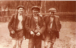 "Coal Strike, 1912" Three Pony Boys, Miners, Pit Ponies, Coal Miners' Bill [CPM Nostalgia Postcard Reproduction Card] - Staking