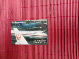 Airplane Japan Airlines 25 Units France Used  Rare - Vliegtuigen