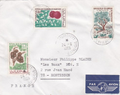 MAURITANIE -1968- Lettre NOUAKCHOTT  à MONTESSON -78 (France)...timbres Divers Végétaux   ...cachet - Mauritanie (1960-...)