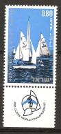 Israël Israel 1970 N° 415 Iso ** Nautisme, Championnats Du Monde, Yachting, Éric Tabarly, Coupe De L'America, Bateau - Ongebruikt (met Tabs)