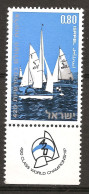 Israël Israel 1970 N° 415 Iso ** Nautisme, Championnats Du Monde, Yachting, Éric Tabarly, Coupe De L'America, Bateau - Unused Stamps (with Tabs)