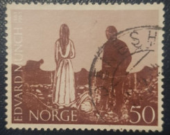 Norway 50 Used Stamp 1963 Edvard Munch - Usati